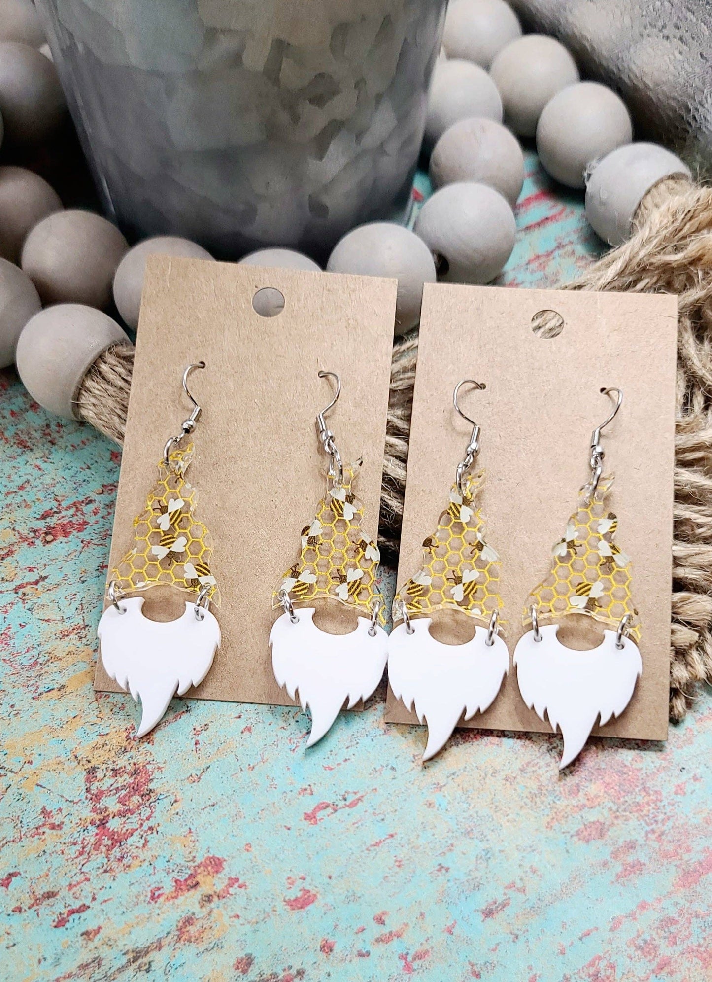 Earrings - Gnome Bee