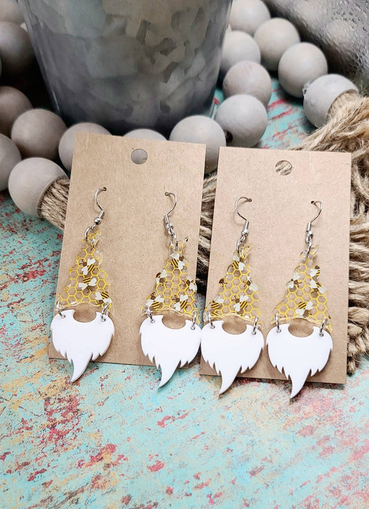 Earrings - Gnome Bee