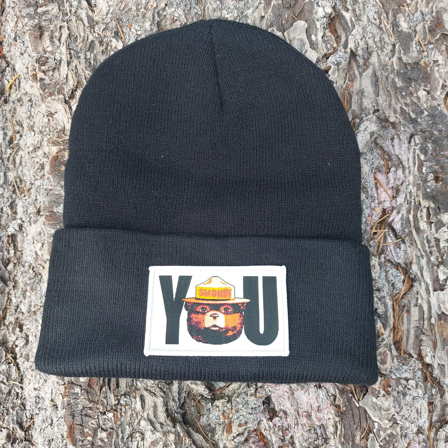 Knit Patch Beanies - Smokey You