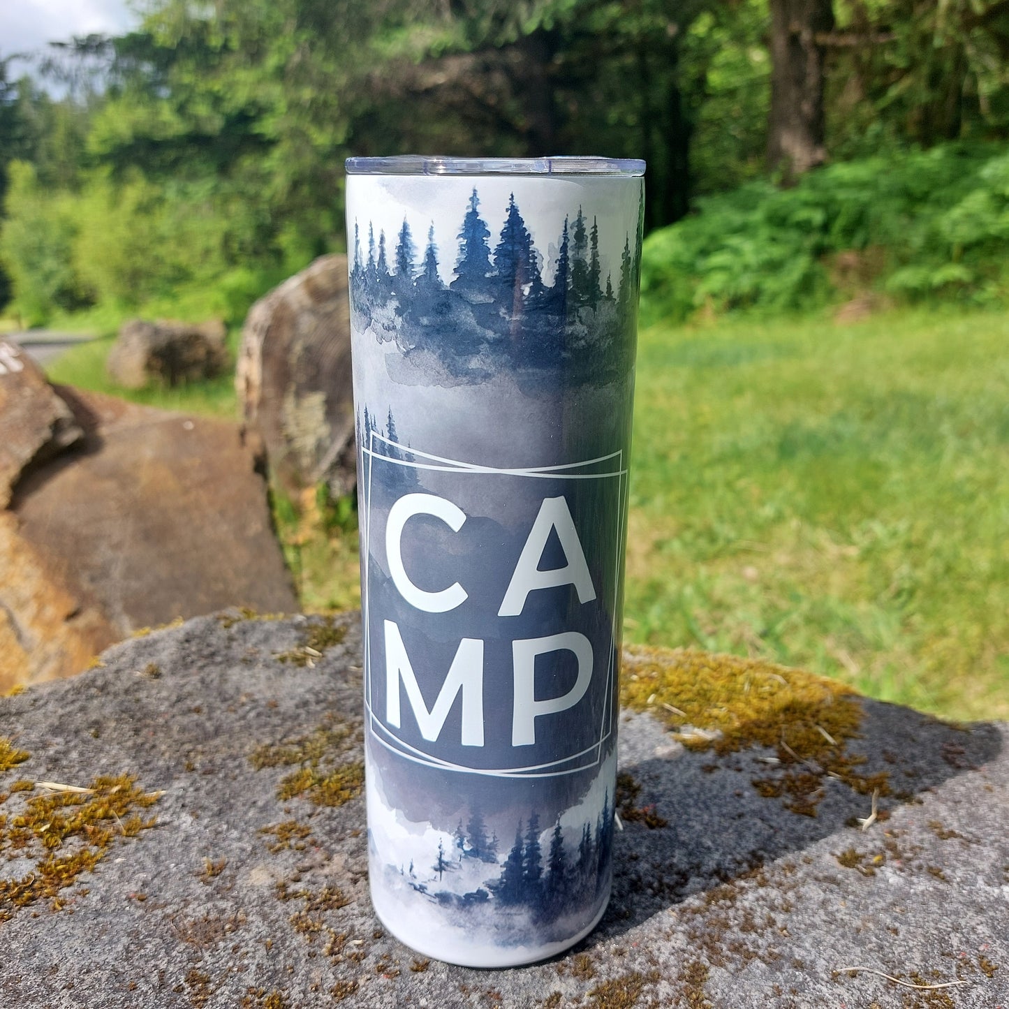 20oz Skinny Tumbler With Straw - CAMP