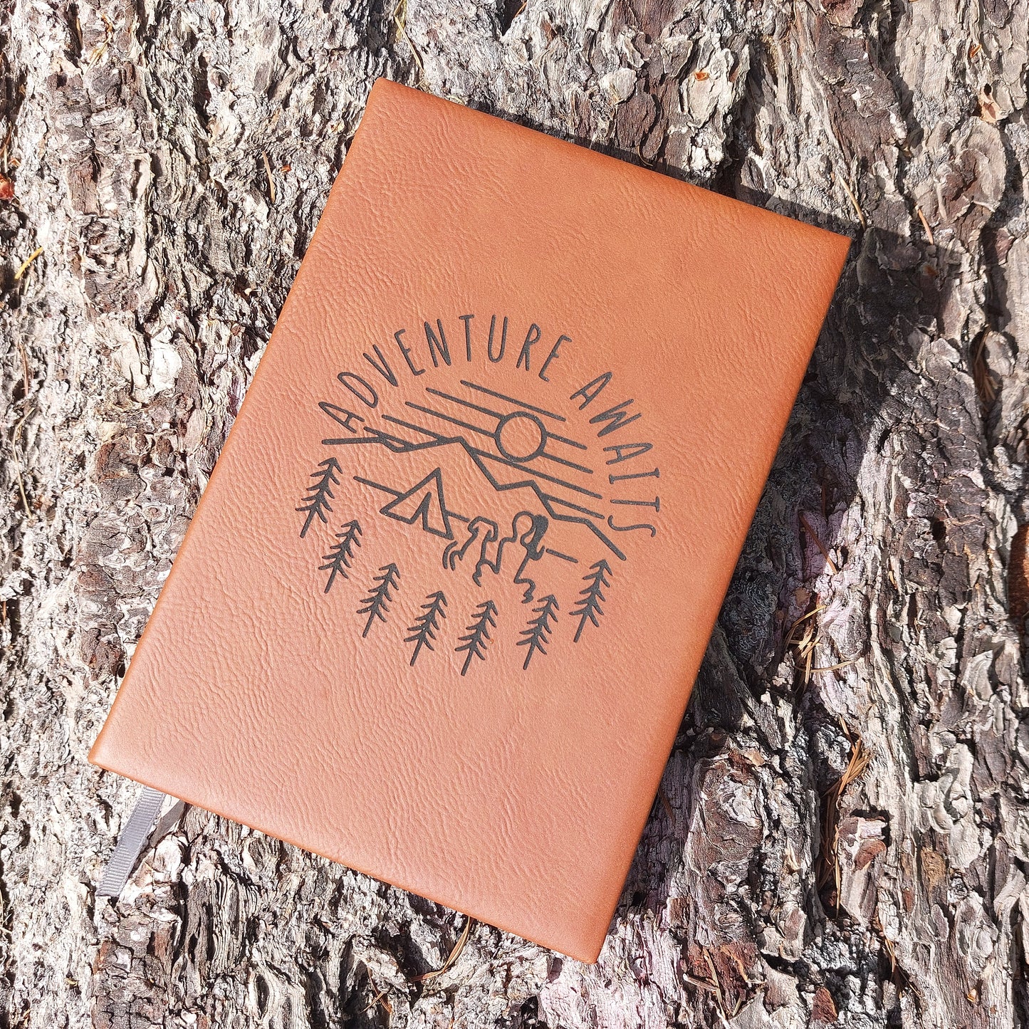 Vegan Leather Journal - Adventure Awaits