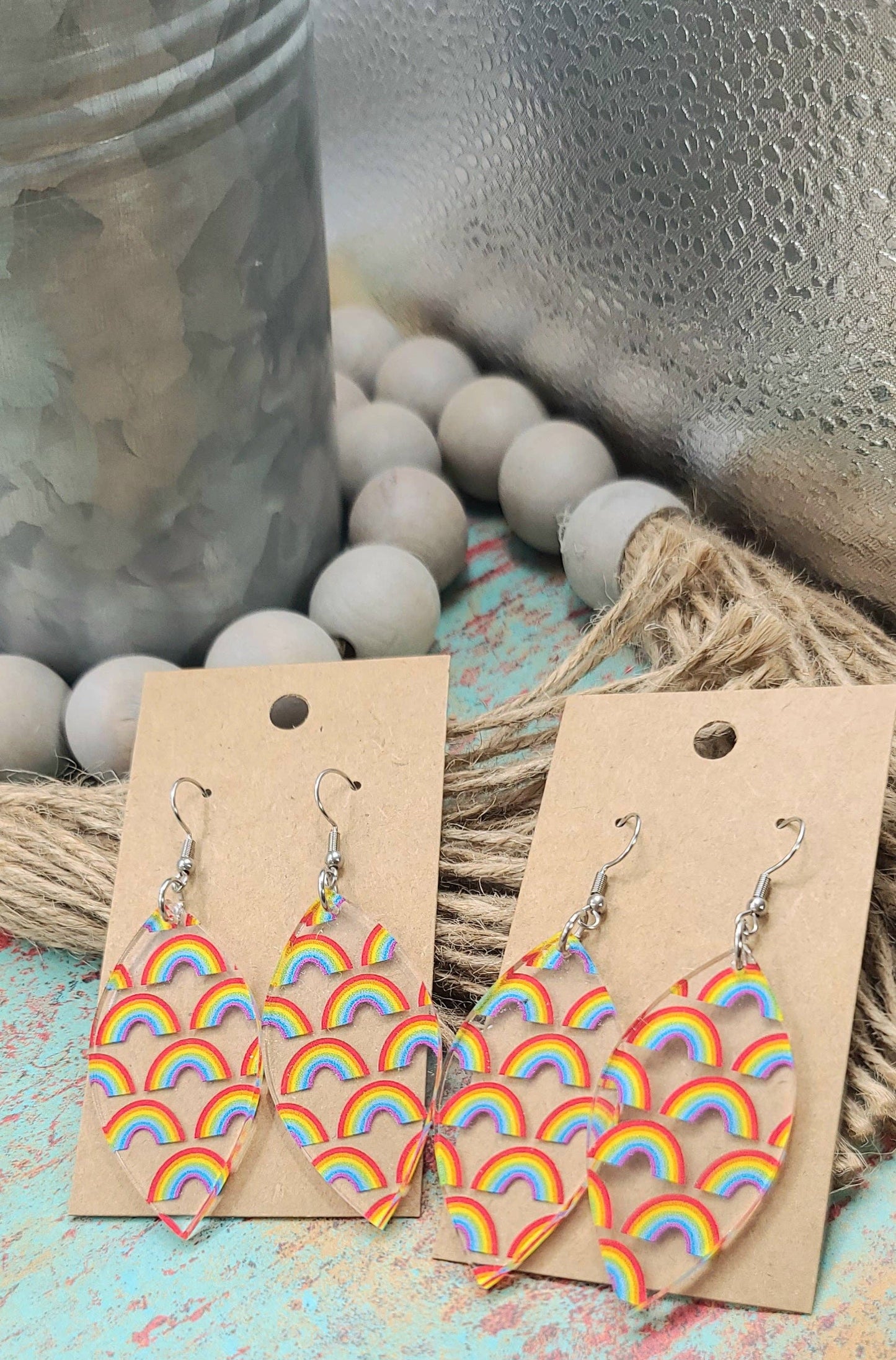 Earrings - Petal Rainbow