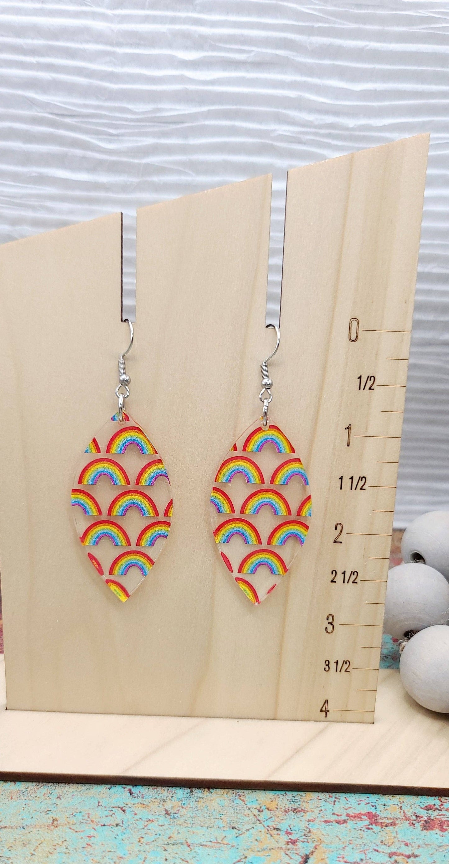 Earrings - Petal Rainbow