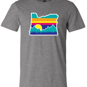 Classic T-Shirt: Plus Size - Scenic Neon Oregon