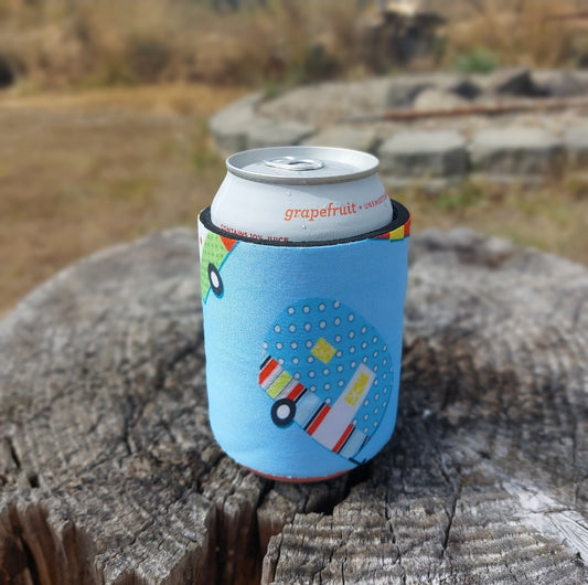 Slap Wrap Can Cooler - Teal Classic Campers