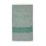 Peshtemal Organic Cotton Beach Towel - Green Bison