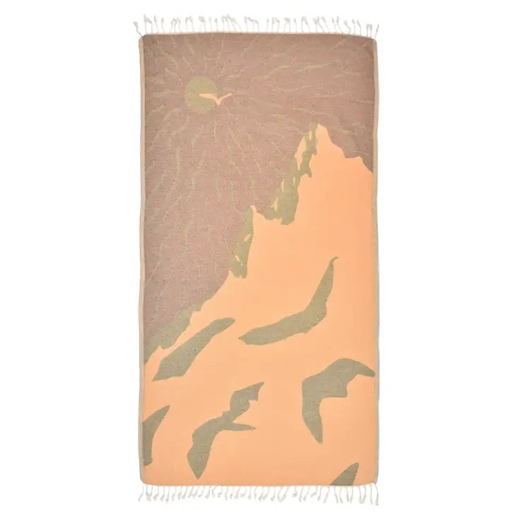 Peshtemal Organic Cotton Beach Towel - Sunny Apex