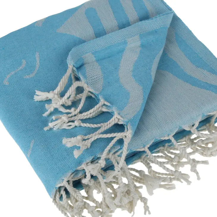 Peshtemal Organic Cotton Beach Towel - Clean Ocean