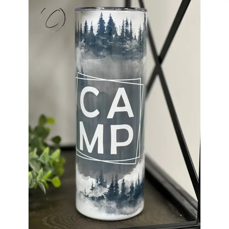 20oz Skinny Tumbler With Straw - CAMP