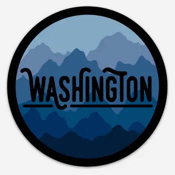 Stickers - Washington Camo Mountains