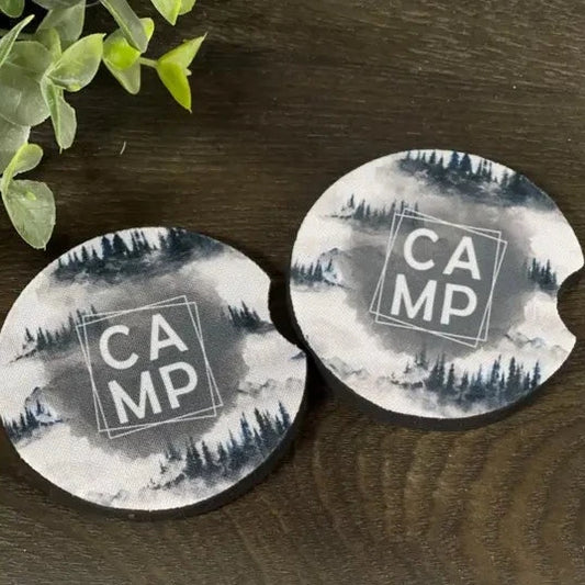 Car Coaster Set - Camp