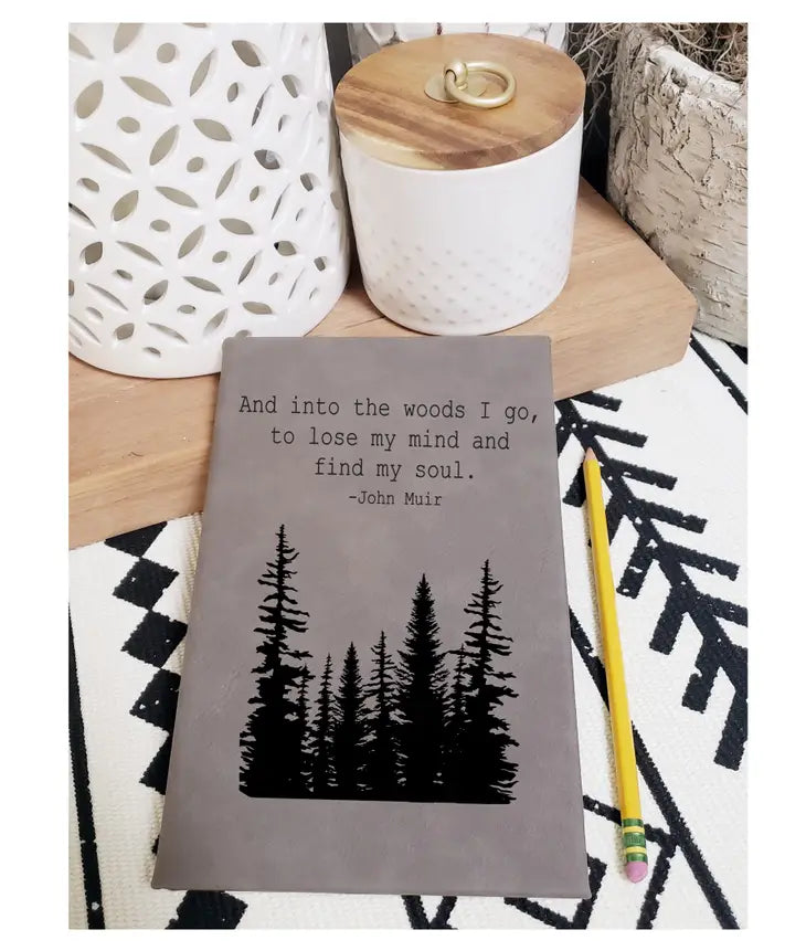 Vegan Leather Journal - Into the Woods