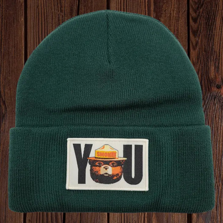 Knit Patch Beanies - Smokey You